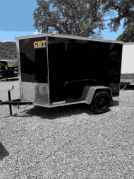 New 2025 Covered Wagon Trailers 5x8 SA 6' SIDE DOOR Cargo / Enclosed Trailer