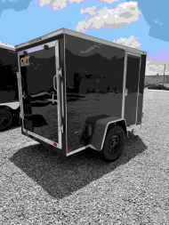 New 2025 Covered Wagon Trailers 5x8 SA 6' SIDE DOOR Cargo / Enclosed Trailer