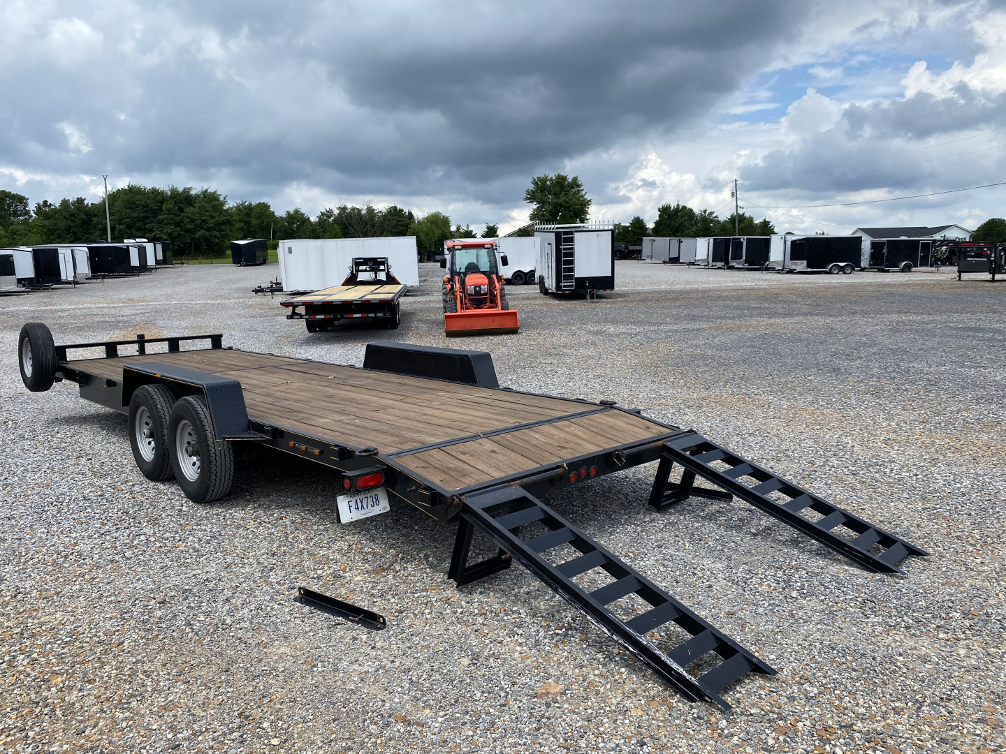 Used 2023 P & T 83"x24' 14k Equipment Trailer
