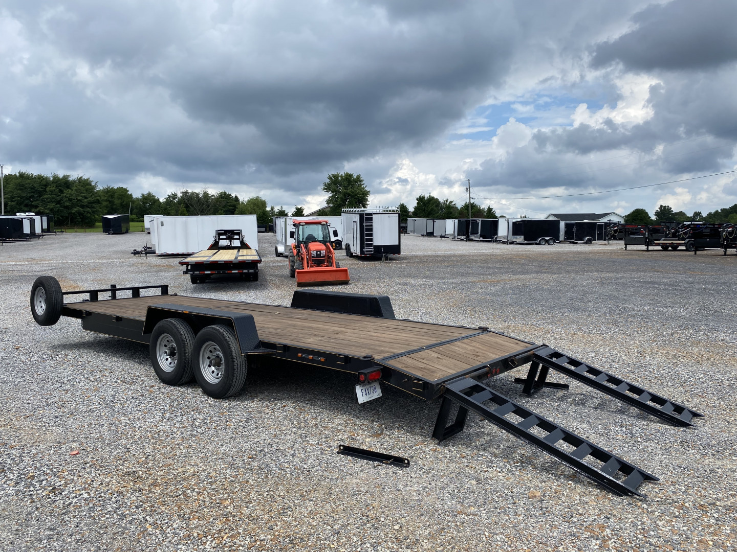 Used 2023 P & T 83"x24' 14k Equipment Trailer