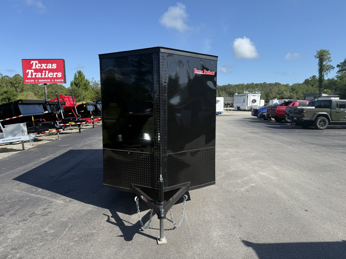 New TX6X12SA TEXAS TRAILERS 6' X 12' CRAGO / ENCLOSED TRAILER W/ REAR RAMP DOOR & SIDE DOOR