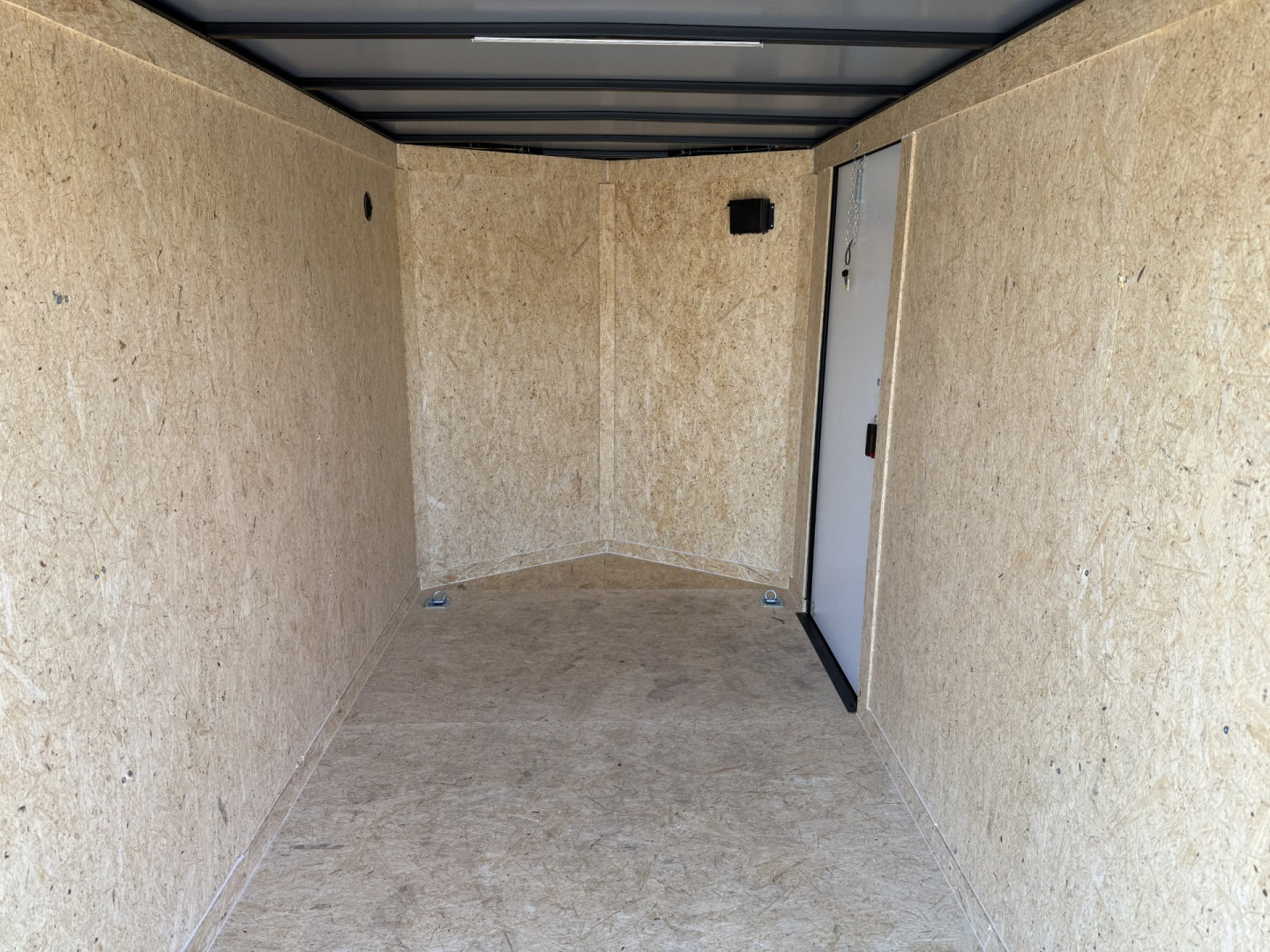 New TX6X12SA TEXAS TRAILERS 6' X 12' CRAGO / ENCLOSED TRAILER W/ REAR RAMP DOOR & SIDE DOOR