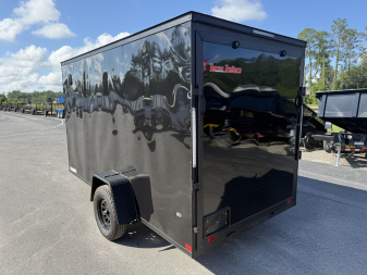 New TX6X12SA TEXAS TRAILERS 6' X 12' CRAGO / ENCLOSED TRAILER W/ REAR RAMP DOOR & SIDE DOOR