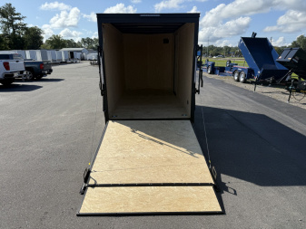 New TX6X12SA TEXAS TRAILERS 6' X 12' CRAGO / ENCLOSED TRAILER W/ REAR RAMP DOOR & SIDE DOOR