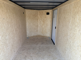 New TX6X12SA TEXAS TRAILERS 6' X 12' CRAGO / ENCLOSED TRAILER W/ REAR RAMP DOOR & SIDE DOOR