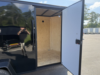 New TX6X12SA TEXAS TRAILERS 6' X 12' CRAGO / ENCLOSED TRAILER W/ REAR RAMP DOOR & SIDE DOOR