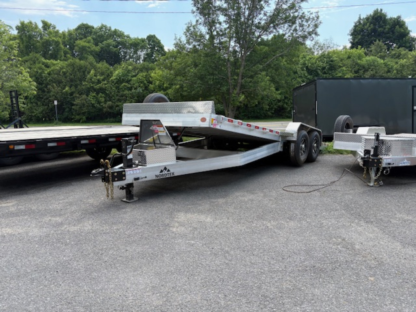 New 2026 Nordtek Aluminum 82" X 22' -14K GVW Power Tilt Trailer