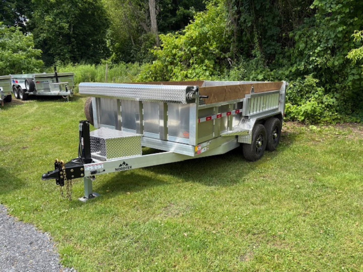 New 2026 Nordtek Aluminum Dump Trailer 82" X 12' -10K GVW