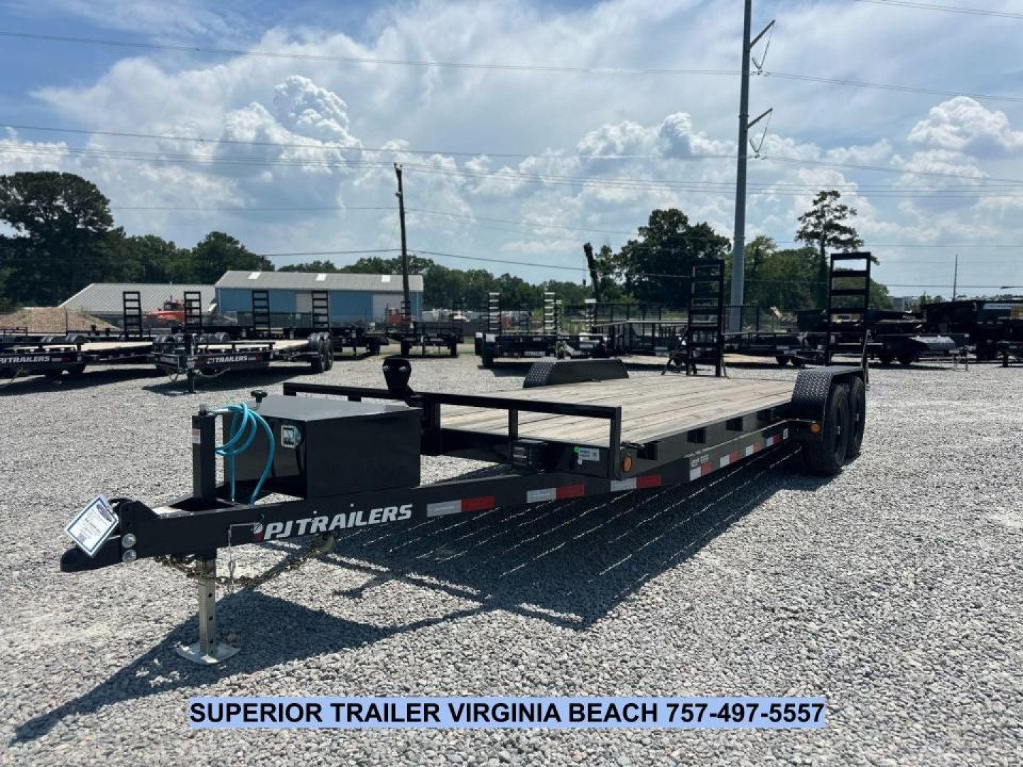 New 2025 PJ TRAILERS 20' CE 10K w/ Fold Up Ramps Equipment Trailer