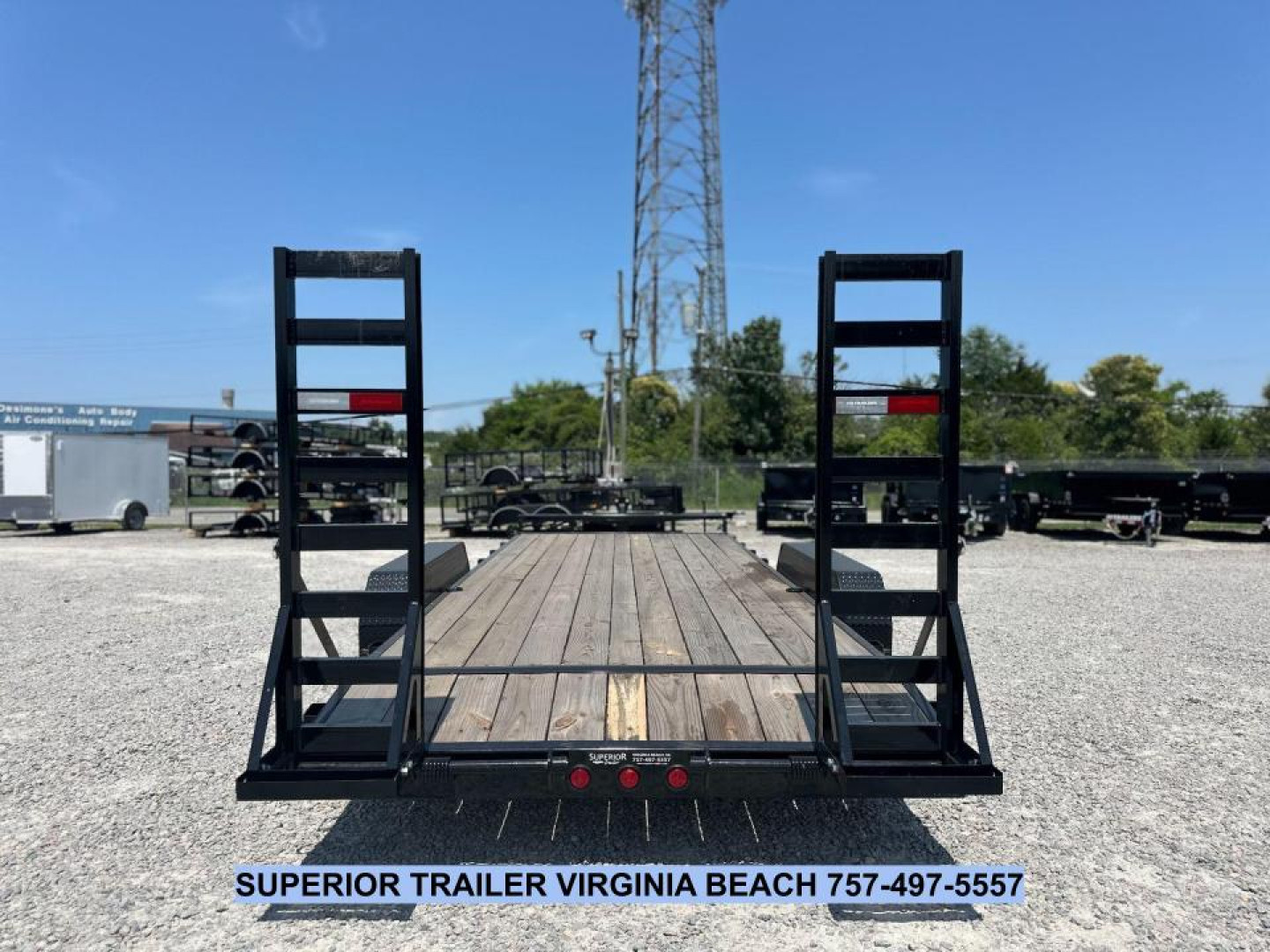 New 2025 PJ TRAILERS 20' CE 10K w/ Fold Up Ramps Equipment Trailer