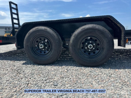 New 2025 PJ TRAILERS 20' CE 10K w/ Fold Up Ramps Equipment Trailer