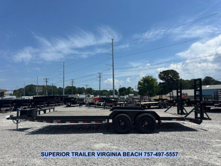 New 2025 PJ TRAILERS 20' CE 10K w/ Fold Up Ramps Equipment Trailer