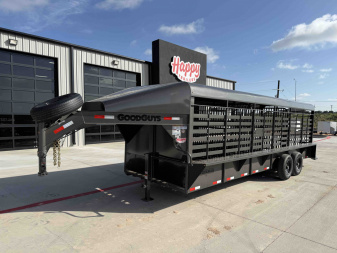 2026 Good Guys 6'8"x24' GN Steel Top Livestock Trailer - Stockman