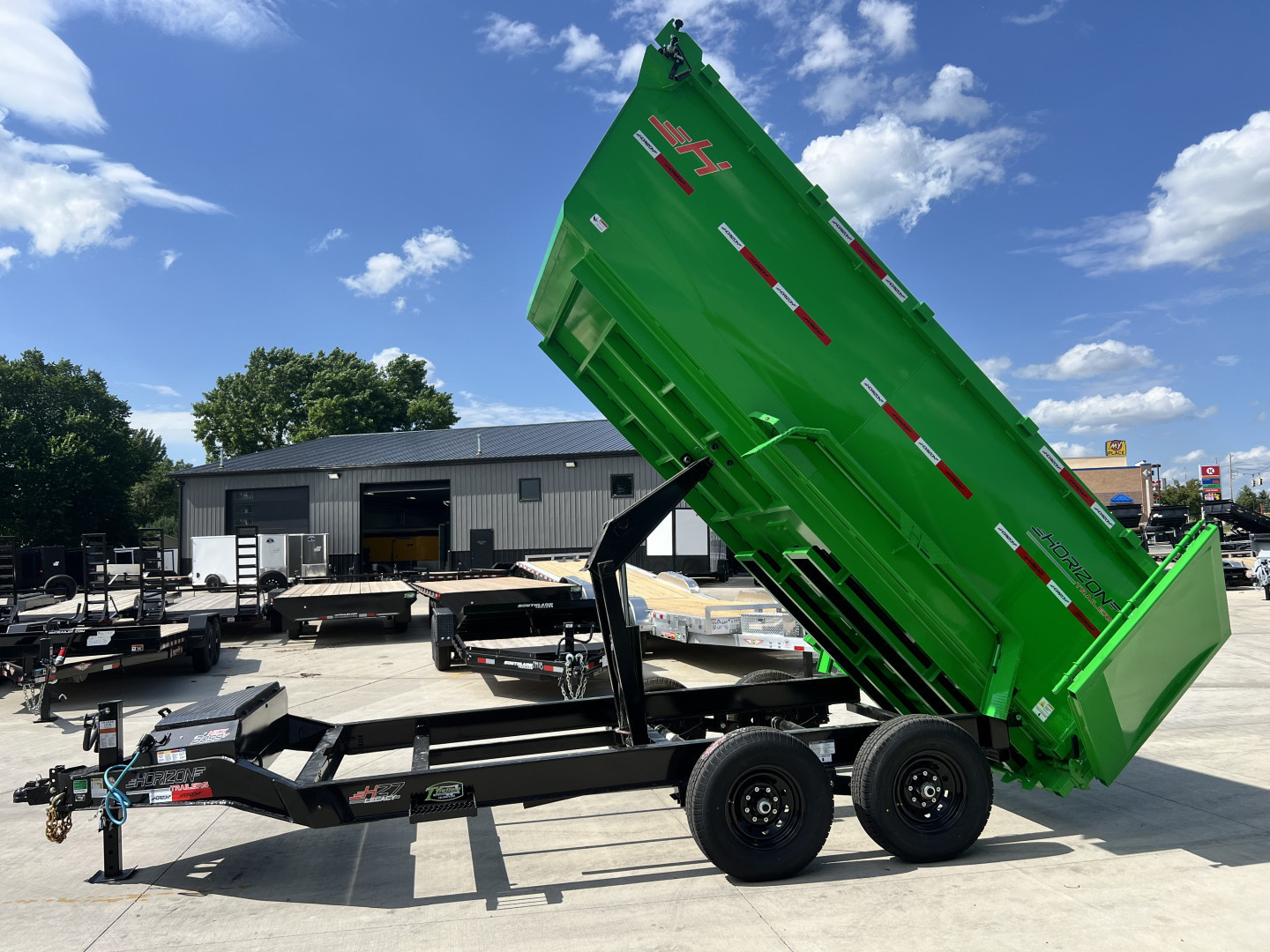 New NEW 2025 Horizon 14’x83”X48” HZ7 Dump Trailer 2-7000 lb axles = 14K