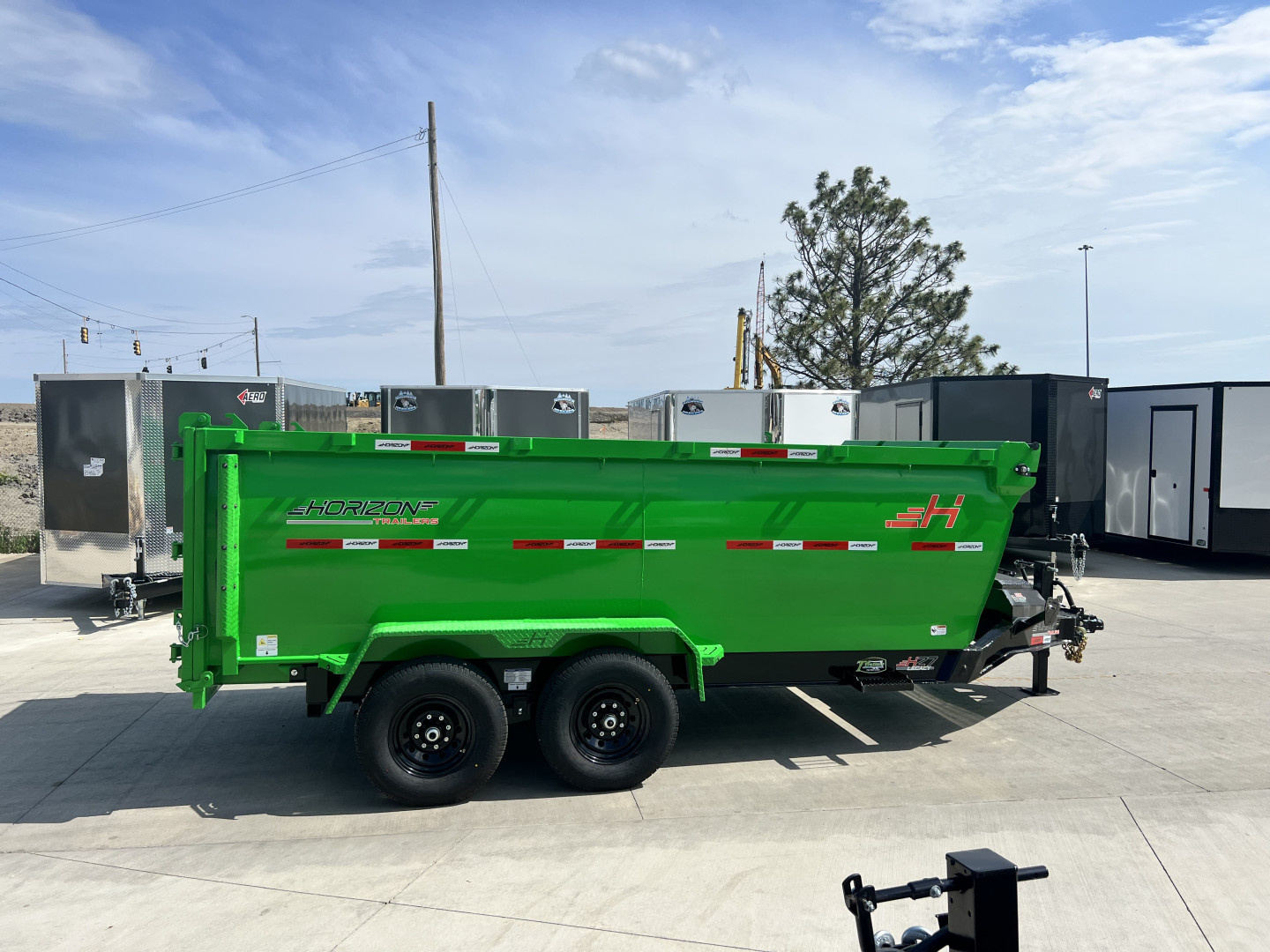 New NEW 2025 Horizon 14’x83”X48” HZ7 Dump Trailer 2-7000 lb axles = 14K