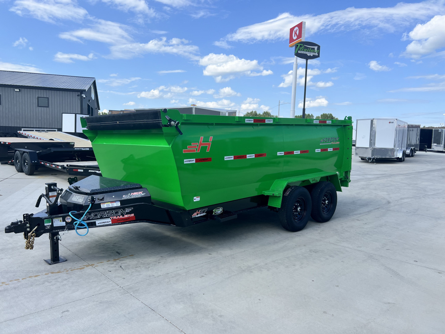 New NEW 2025 Horizon 14’x83”X48” HZ7 Dump Trailer 2-7000 lb axles = 14K