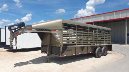 2026 Good Guys 6'8"x20' GN Steel Top Livestock Trailer - Stockman