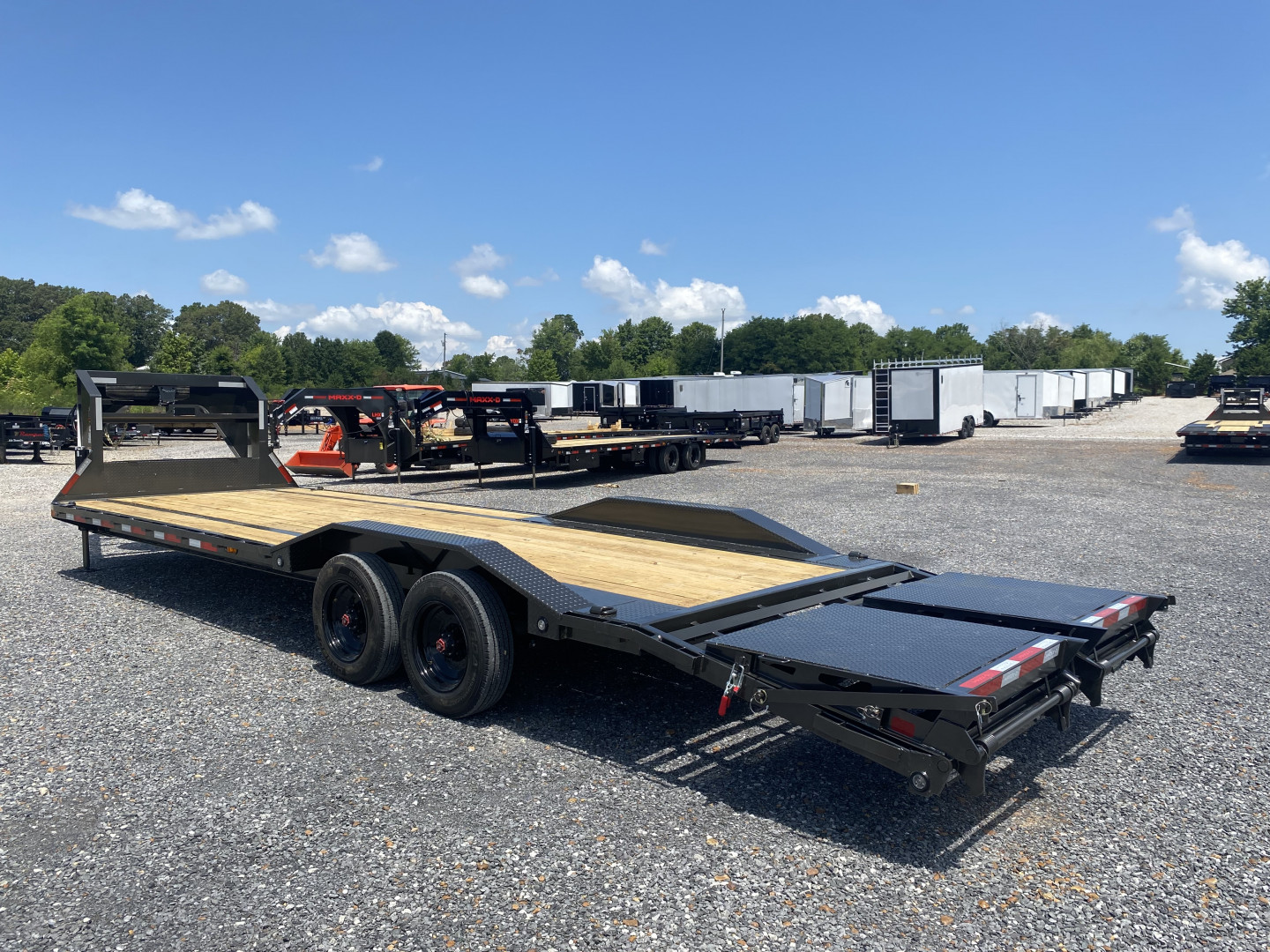 New 2026 MAXXD 102"x28' 22k Equipment Trailer *ALL NEW ENGINEERED FRAME*