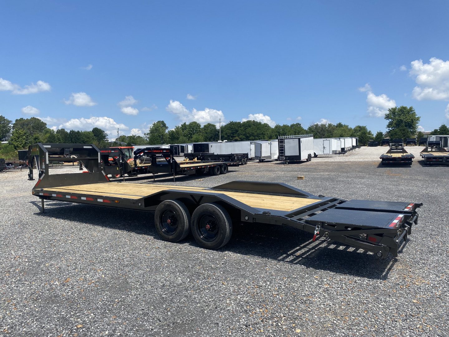 New 2026 MAXXD 102"x28' 22k Equipment Trailer *ALL NEW ENGINEERED FRAME*