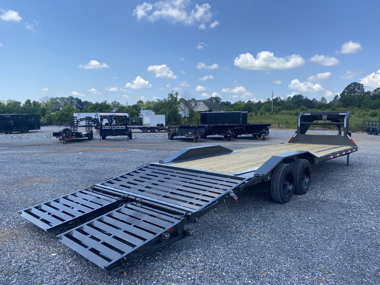 New 2026 MAXXD 102"x28' 22k Equipment Trailer *ALL NEW ENGINEERED FRAME*