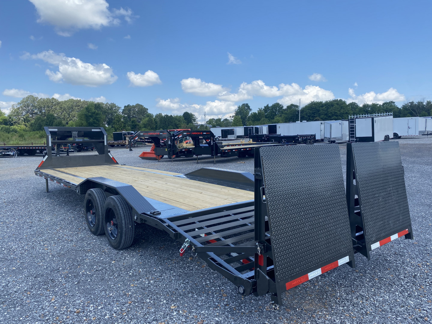 New 2026 MAXXD 102"x28' 22k Equipment Trailer *ALL NEW ENGINEERED FRAME*