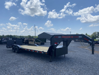 New 2026 MAXXD 102"x28' 22k Equipment Trailer *ALL NEW ENGINEERED FRAME*