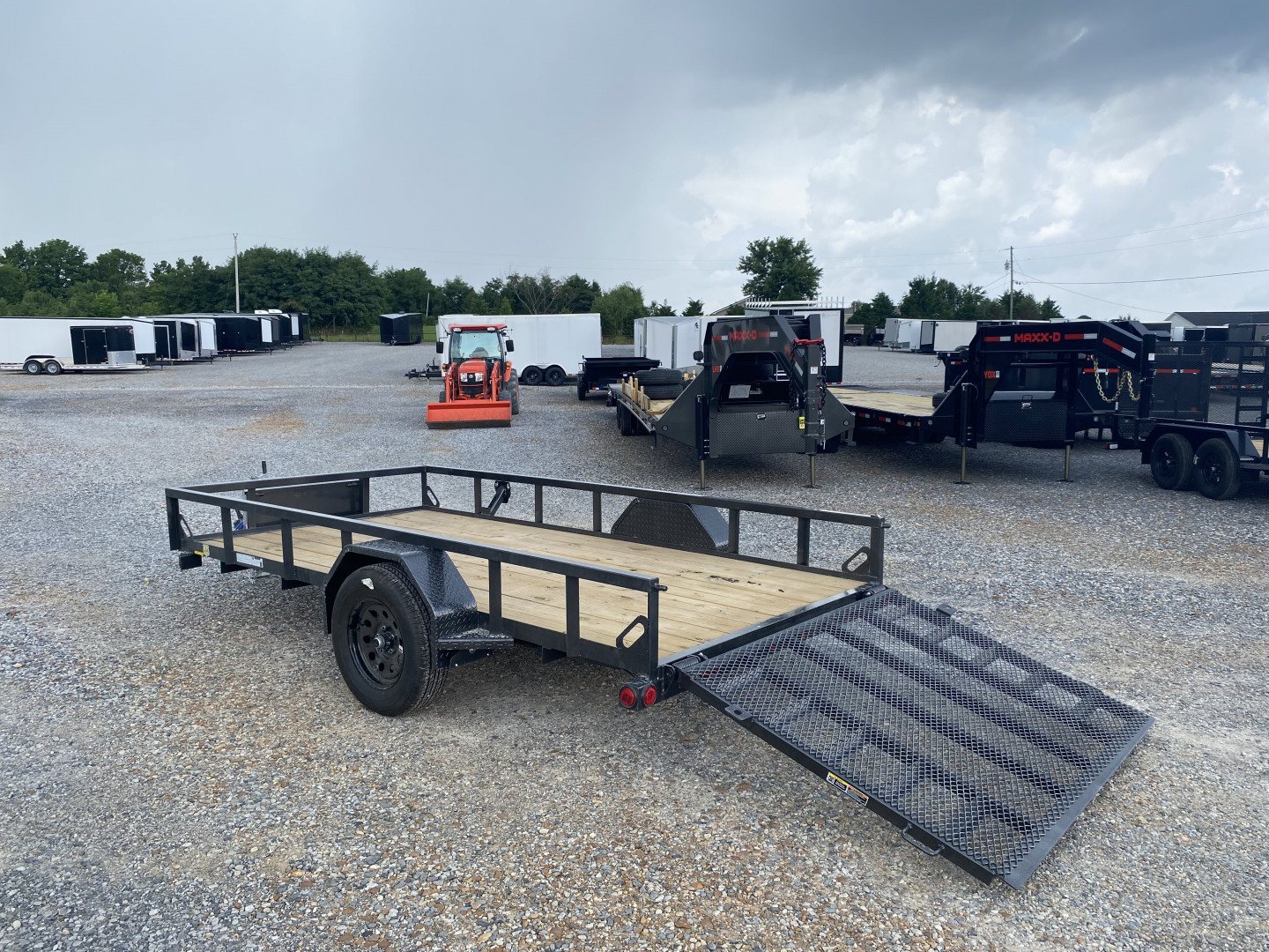 New 2025 LOAD TRAIL 77"x12' 3k Utility Trailer