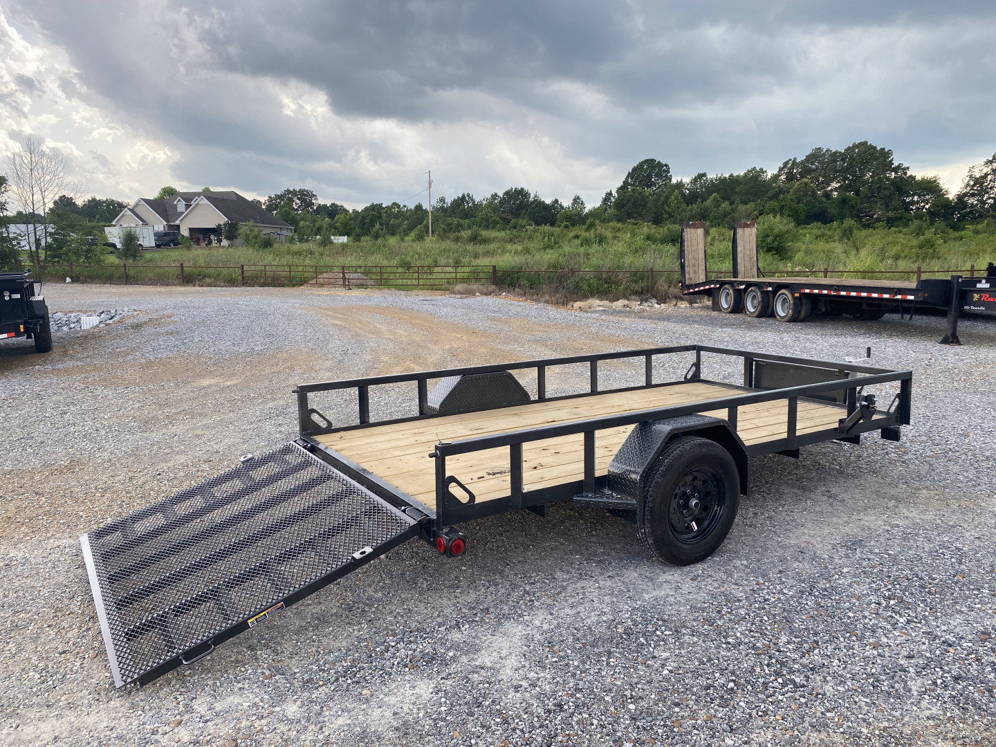 New 2025 LOAD TRAIL 77"x12' 3k Utility Trailer