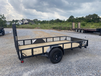 New 2025 LOAD TRAIL 77"x12' 3k Utility Trailer