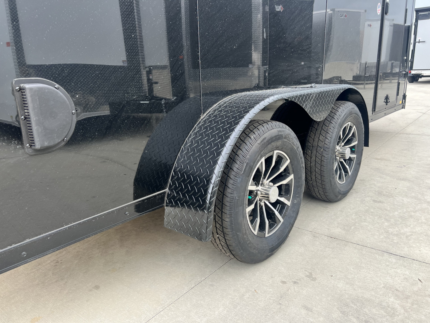 New NEW 2026 Formula 7x16 +V Triumph ALL ALUMINUM, WHITE Interior, QUALITY, 88” TALL BLACKOUT Edition Ramp 86” dr opening Enclosed Cargo Trailer