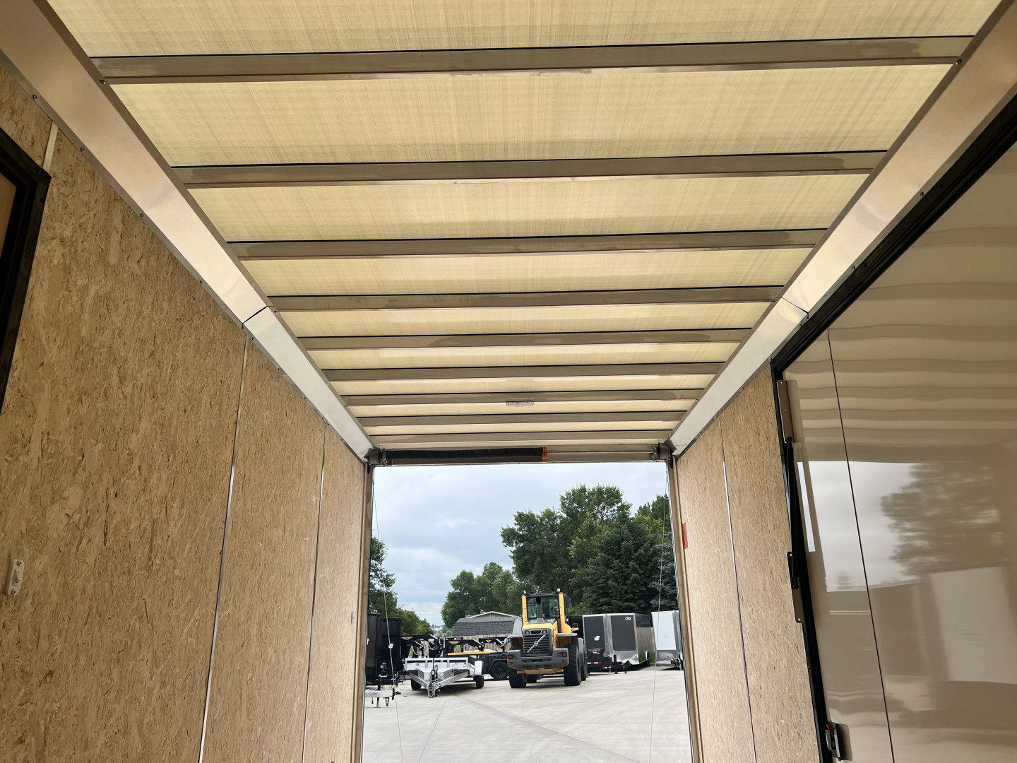 New NEW 2026 Formula 7x16 +V Triumph ALL ALUMINUM, WHITE Interior, QUALITY, 88” TALL BLACKOUT Edition Ramp 86” dr opening Enclosed Cargo Trailer