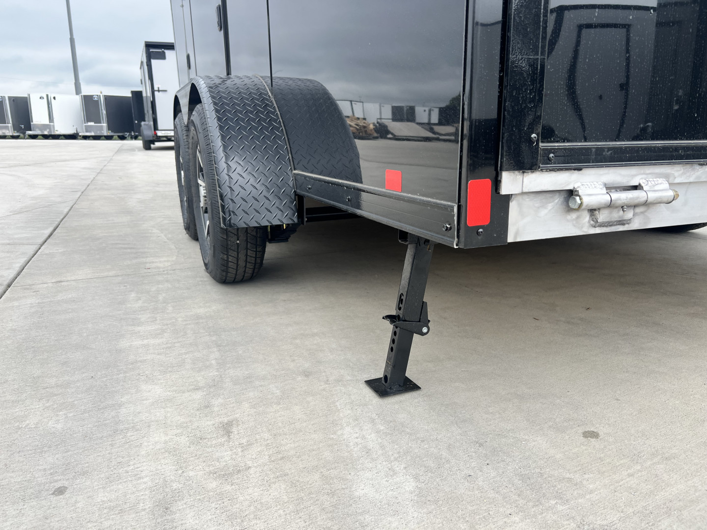New NEW 2026 Formula 7x16 +V Triumph ALL ALUMINUM, WHITE Interior, QUALITY, 88” TALL BLACKOUT Edition Ramp 86” dr opening Enclosed Cargo Trailer