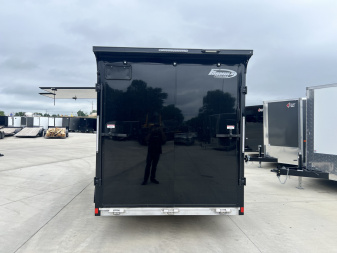 New NEW 2026 Formula 7x16 +V Triumph ALL ALUMINUM, WHITE Interior, QUALITY, 88” TALL BLACKOUT Edition Ramp 86” dr opening Enclosed Cargo Trailer