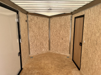 New NEW 2026 Formula 7x16 +V Triumph ALL ALUMINUM, WHITE Interior, QUALITY, 88” TALL BLACKOUT Edition Ramp 86” dr opening Enclosed Cargo Trailer