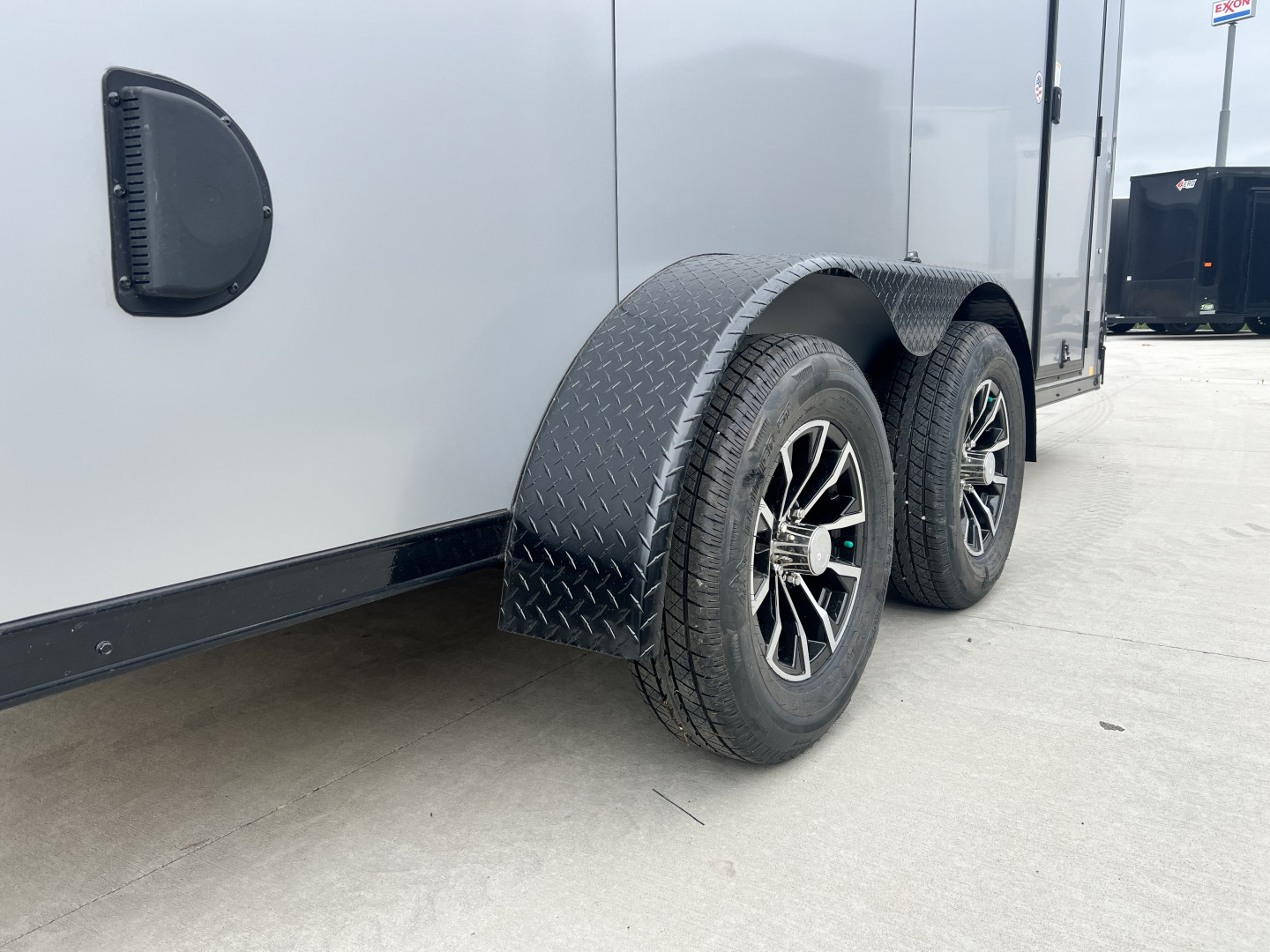 New NEW 2026 Formula 7x16 +V Triumph ALL ALUMINUM, WHITE Interior, QUALITY, 88” TALL BLACKOUT Edition Ramp 86” dr opening Enclosed Cargo Trailer