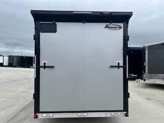 New NEW 2026 Formula 7x16 +V Triumph ALL ALUMINUM, WHITE Interior, QUALITY, 88” TALL BLACKOUT Edition Ramp 86” dr opening Enclosed Cargo Trailer