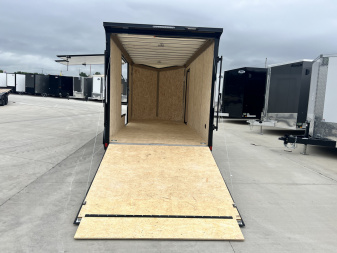 New NEW 2026 Formula 7x16 +V Triumph ALL ALUMINUM, WHITE Interior, QUALITY, 88” TALL BLACKOUT Edition Ramp 86” dr opening Enclosed Cargo Trailer
