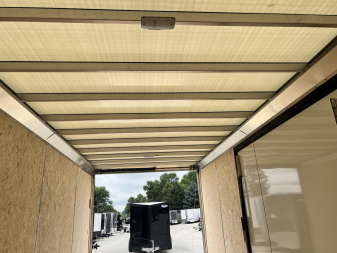 New NEW 2026 Formula 7x16 +V Triumph ALL ALUMINUM, WHITE Interior, QUALITY, 88” TALL BLACKOUT Edition Ramp 86” dr opening Enclosed Cargo Trailer