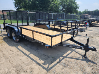 New 2025 TEXAS BRAGG TRAILERS 16LD w/ Gate Utility Trailer