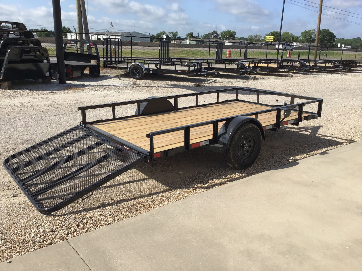 New 2025 X-On 77"x12' Single Axle Utility Trailer - U2