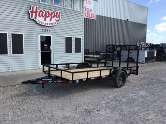 New 2025 X-On 77"x12' Single Axle Utility Trailer - U2