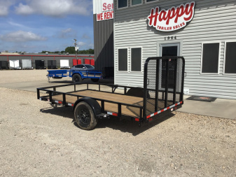New 2025 X-On 77"x12' Single Axle Utility Trailer - U2