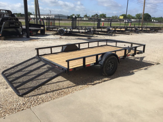 New 2025 X-On 77"x12' Single Axle Utility Trailer - U2