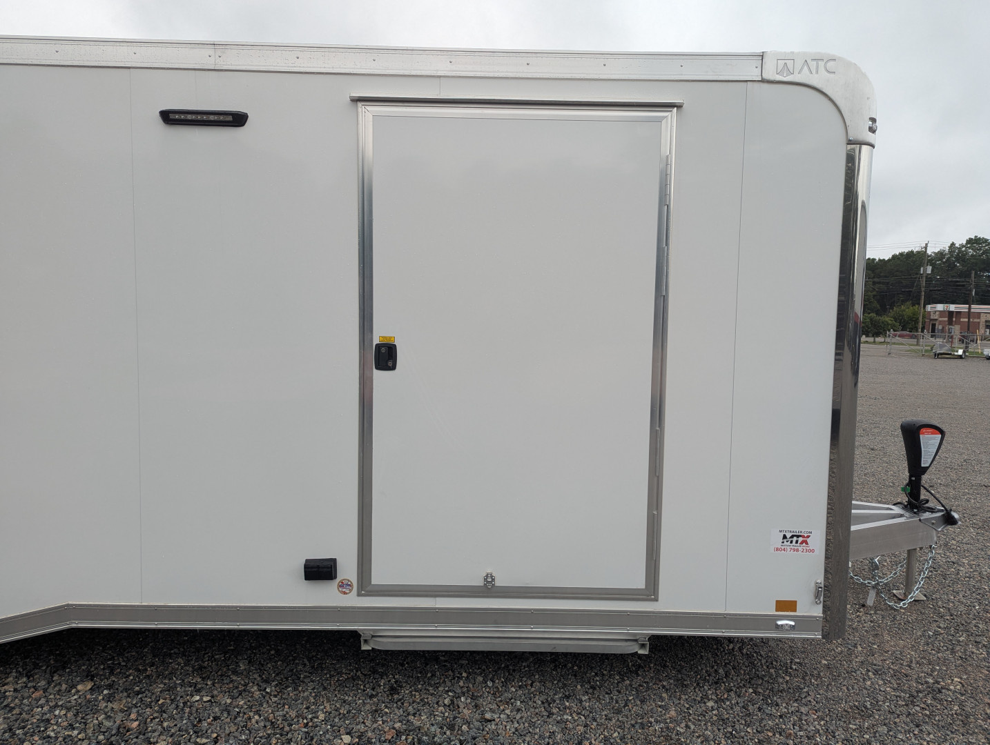 New 2025 ATC Rom 8.5x24 10K Aluminum w/ Electric Jack Car Trailer