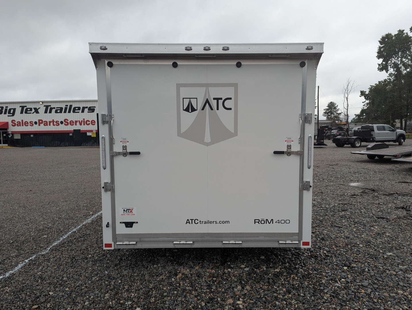 New 2025 ATC Rom 8.5x24 10K Aluminum w/ Electric Jack Car Trailer
