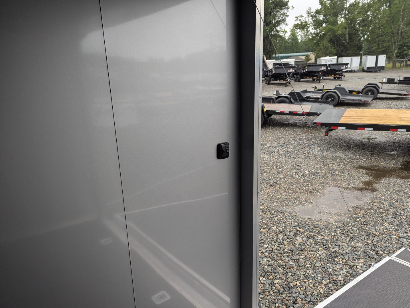 New 2025 ATC Rom 8.5x24 10K Aluminum w/ Electric Jack Car Trailer