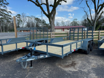 New 2025 GPS 7X16 Tandem Utility Trailer with HD Gate