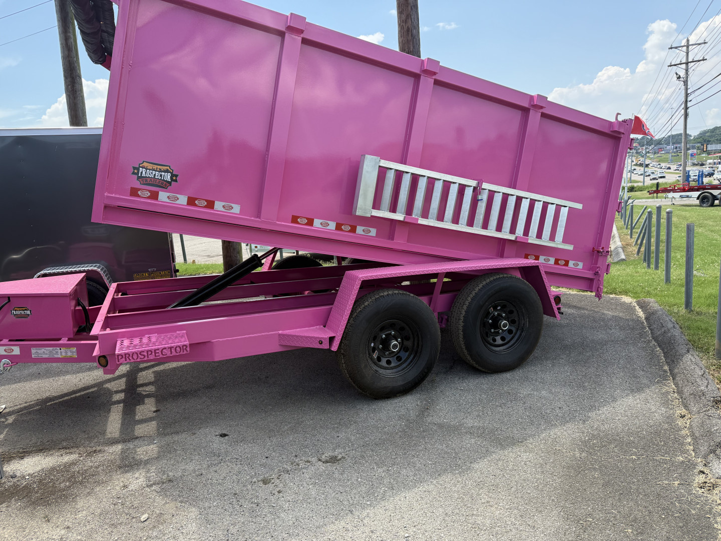 New 2025 Prospector 6X12 DUMP 4' SIDES 10K Dump Trailer