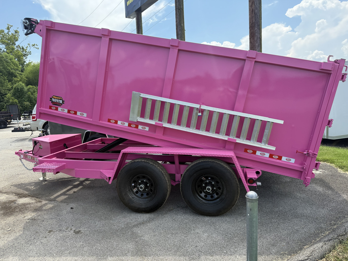 New 2025 Prospector 6X12 DUMP 4' SIDES 10K Dump Trailer