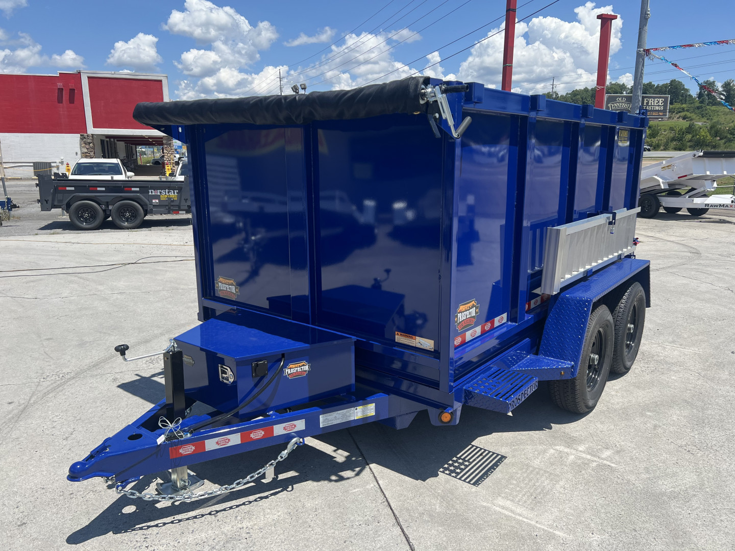 New 2025 Covered Wagon Trailers 6X10 DUMP 4' SIDES 10K Dump Trailer